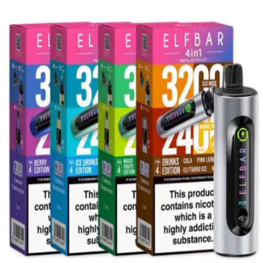 Elf bar 4in1 Pod Kit (BOX OF 5) Singhs Newcastle Ltd Elf bar 4in1 Pod Kit (BOX OF 5) Singhs Newcastle Ltd