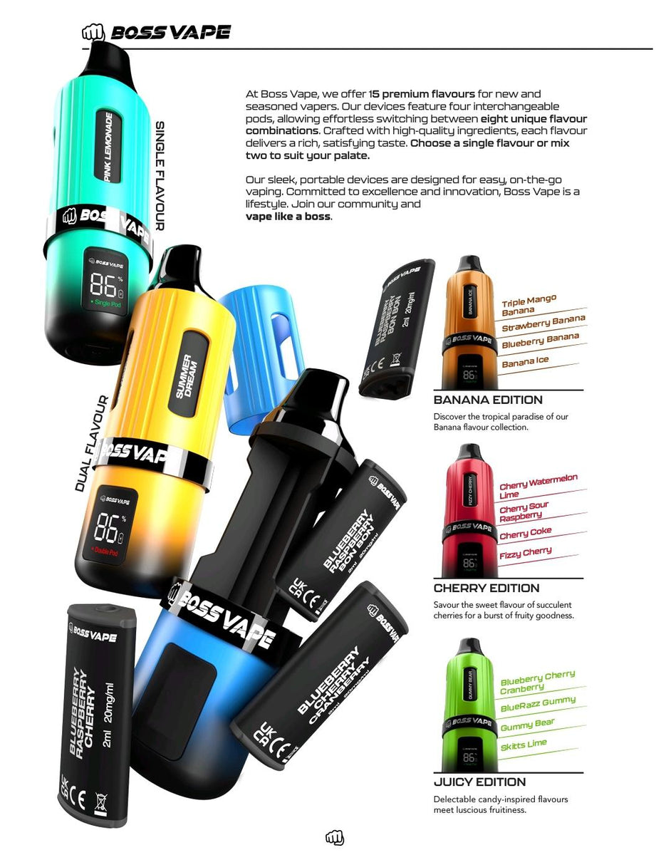 BOSS VAPE 8in1  Pod Kit (BOX OF 5)