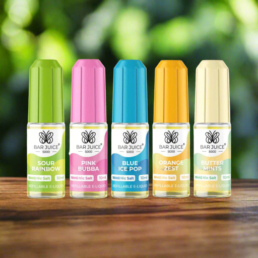 Bar Juice 5000 10ml Nic Salt 10mg & 20 mg (Box of 10)
