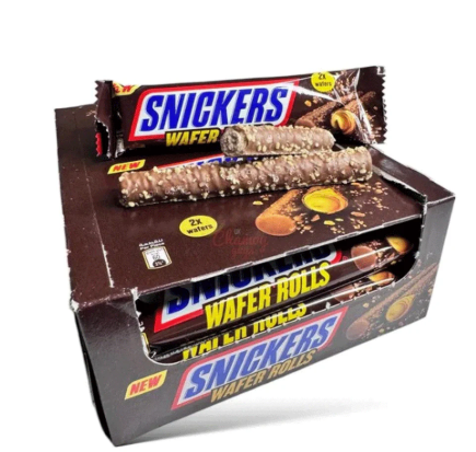 SNIKERS WAFFER ROLL (BOX OF 24)