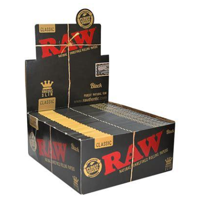 RAW BLACK PAPER (50 Booklets)