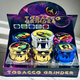 TOBACCO GRINDER SHINNY PLASTIC GRINDER (BOX OF 12)