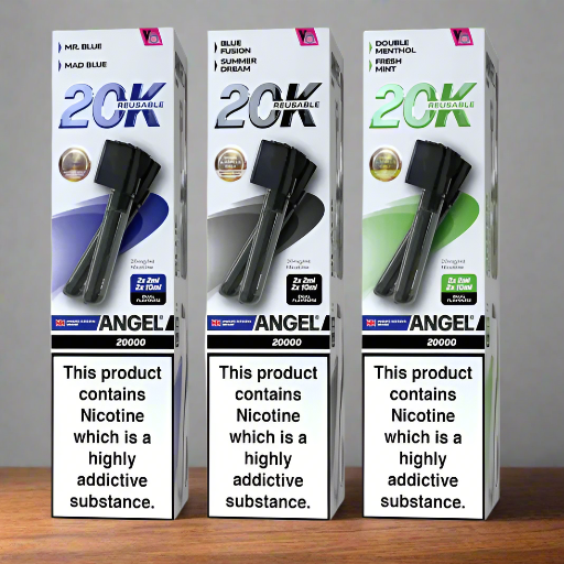 Vapes Bars Angel 20K Prefilled Vape Pods + Refill (Box of 5)