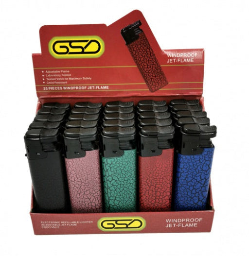GSD Refillable Electronic lighters ( Box of 25 )