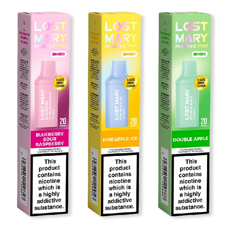 LOST MARY BM600 PREFILLED POD ( Box of 5 )
